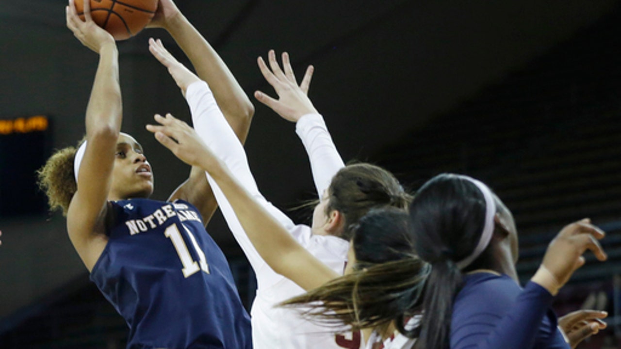 Mabrey, Turner lead No. 6 Notre Dame women past BC 80-69 (Jan 19, 2017)